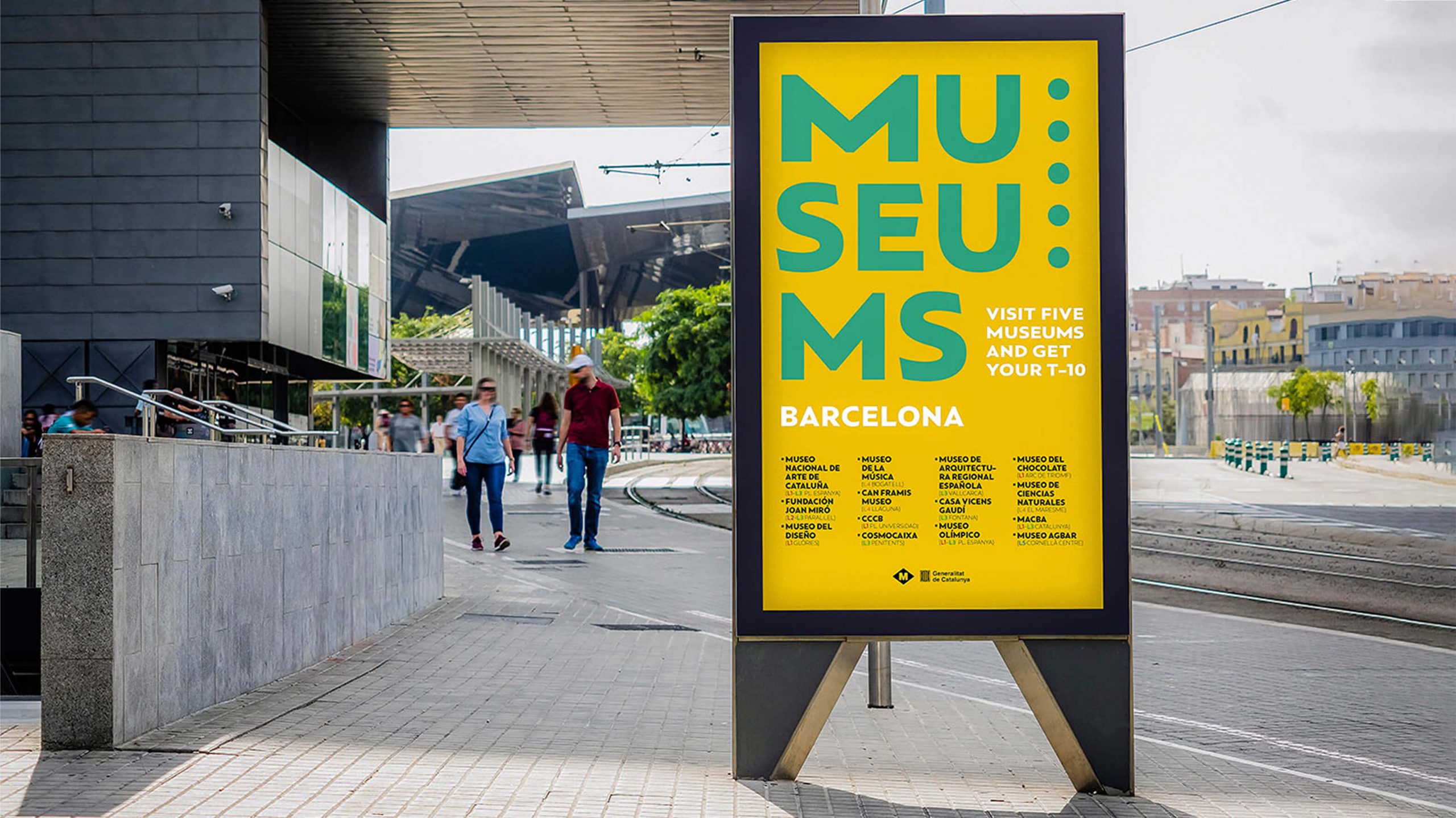 Poster, the cultural map is an ecodesign project that tries to attract a more respectable tourist and demystify the most affected areas of the city center of Barcelona